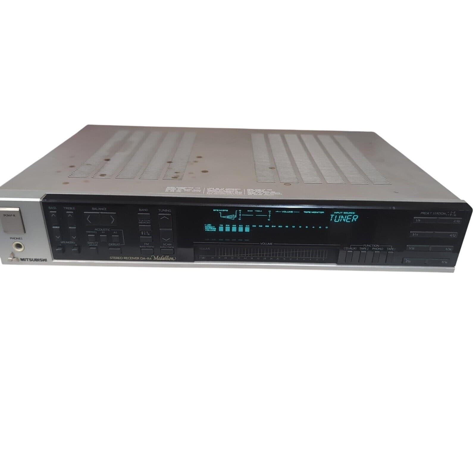 Mitsubishi DA-R4 Stereo Receiver. Vintage Hi-Fi Audio, Power Tested - Thumbnail 3