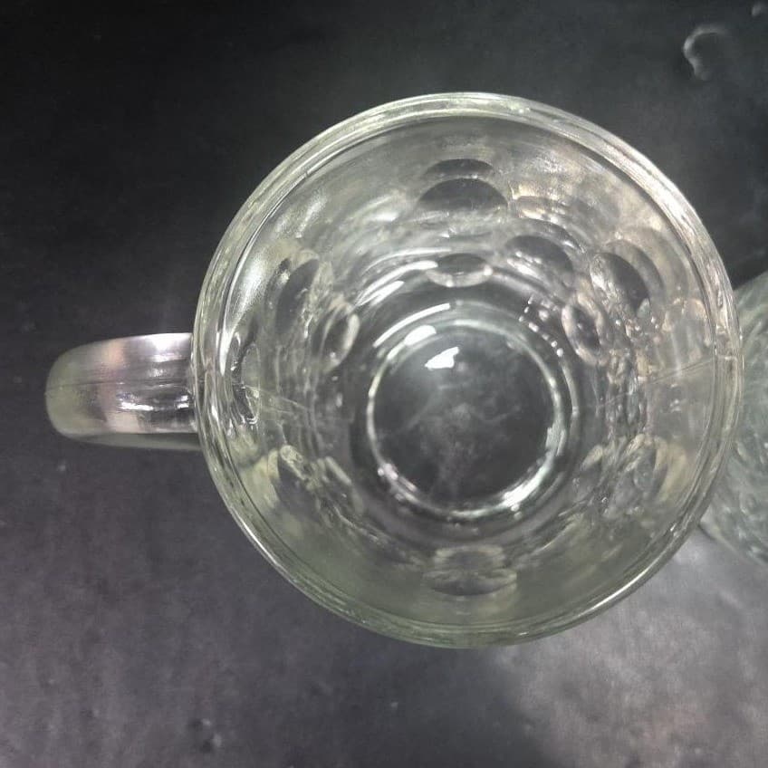 Anchor Hocking Dimpled Glass Mugs, Set of 2, Thumbprint Root Beer Cup, Drinkware - Thumbnail 7