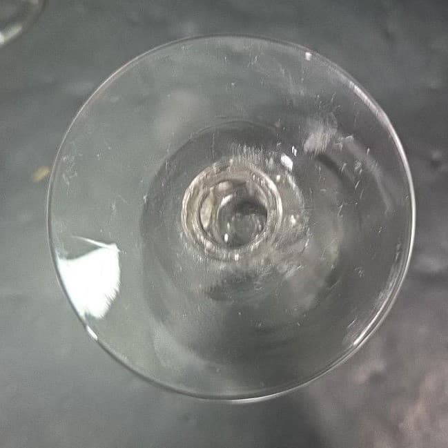 Libbey White Rose Cordials, Set of 2, Etched Crown Sherry Glasses, Vtg Stemware - Thumbnail 8
