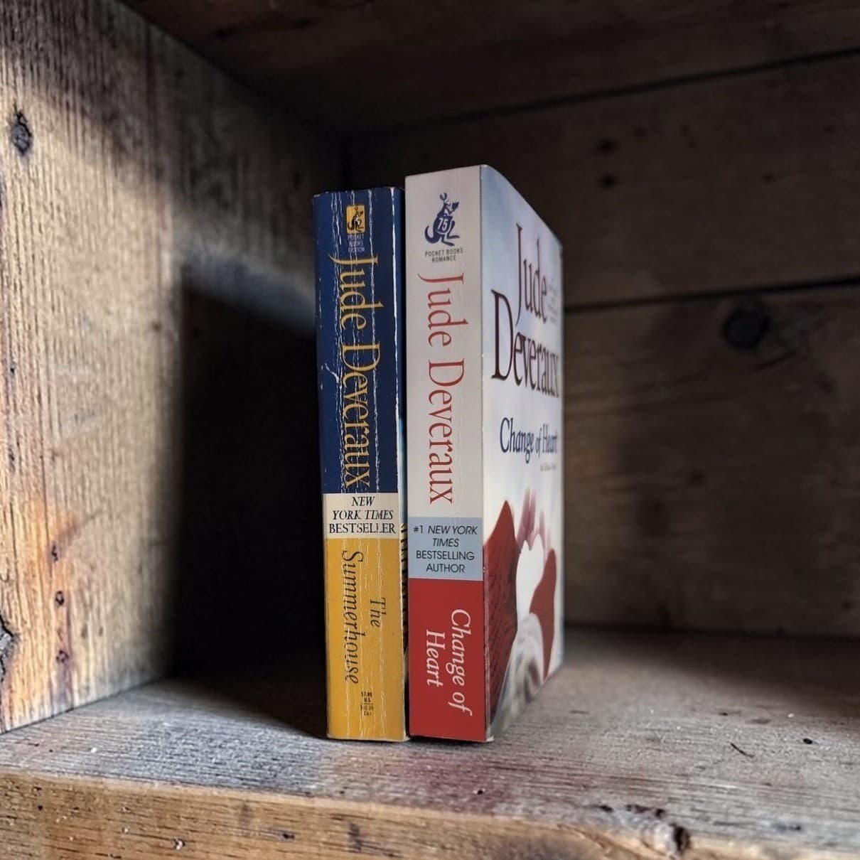 Jude Deveraux Books, Change of Heart & The Summerhouse, Romance Paperbacks