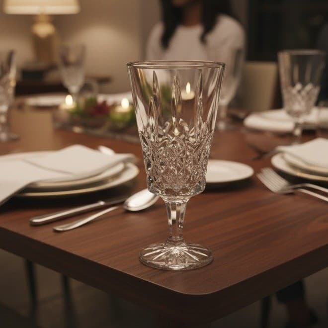 Libbey Cambridge Style Lead Crystal Water Goblet, Replacement Stemware Drinkware
