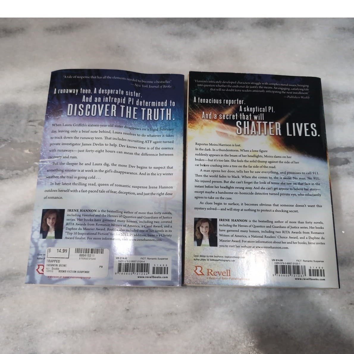 Irene Hannon Private Justice Series: Vanished & Trapped, Romantic Suspense Books - Thumbnail 4