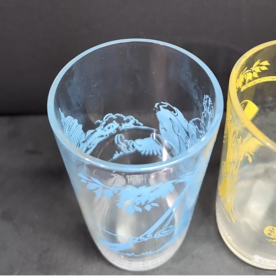 Davy Crockett Jelly Jar Juice Glasses, Set of 2 West Frontier & Capitol Building - Thumbnail 6