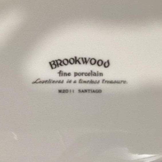 Brookwood Porcelain "Santiago" Oval Vegetable Bowl, Vintage White Serveware - Thumbnail 5