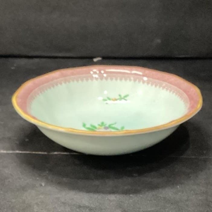 Adams Calyx Ware Lowestoft Dessert Bowl, Hand-Painted Fruit, Vtg English Pottery - Thumbnail 10