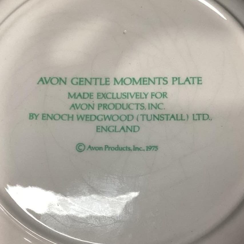 Avon "Gentle Moments" Collector Plates, Set of 3, Vtg Enoch Wedgwood Tunstall - Thumbnail 5