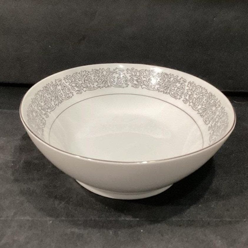 Brookwood Porcelain "Santiago" Oval Vegetable Bowl, Vintage White Serveware - Thumbnail 10