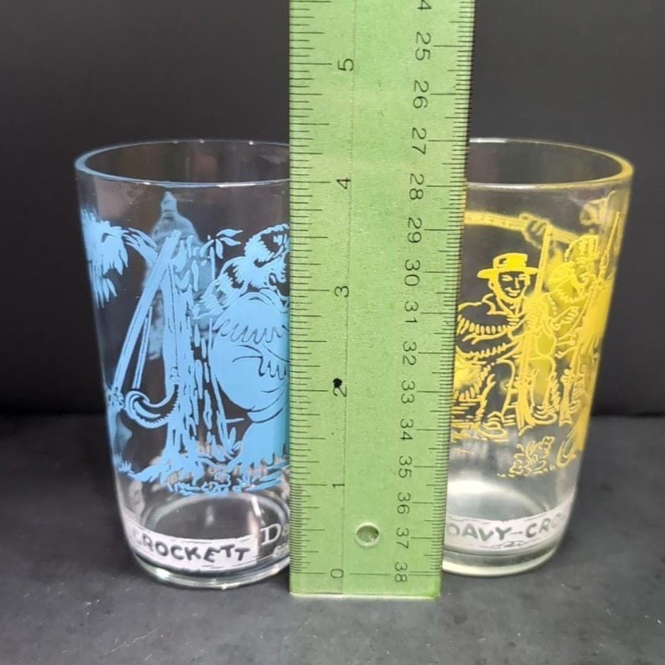 Davy Crockett Jelly Jar Juice Glasses, Set of 2 West Frontier & Capitol Building - Thumbnail 9