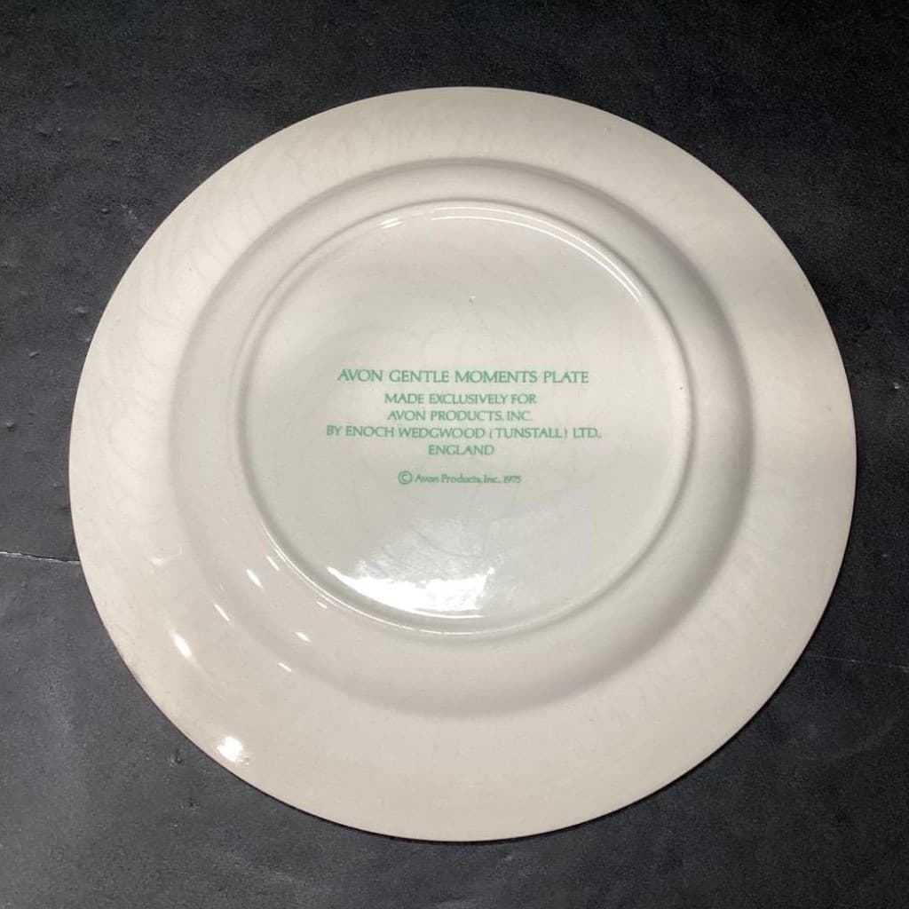 Avon "Gentle Moments" Collector Plates, Set of 3, Vtg Enoch Wedgwood Tunstall - Thumbnail 4