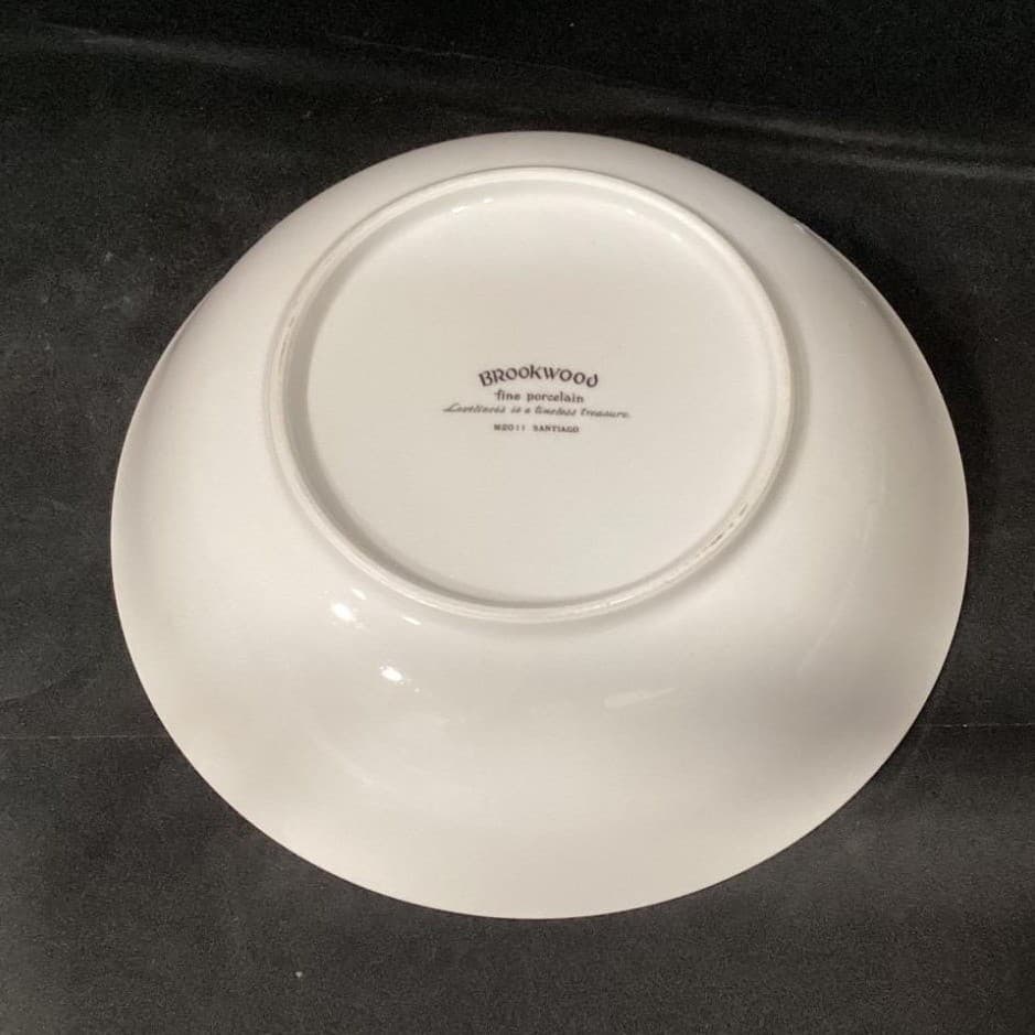 Brookwood Porcelain "Santiago" Round Vegetable Bowl #M2001, Vintage Serveware - Thumbnail 4