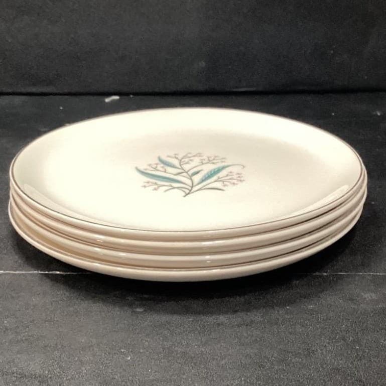 Alliance China Regal Salad Plates, Set of 2, Vintage White Porcelain Dinnerware - Thumbnail 7