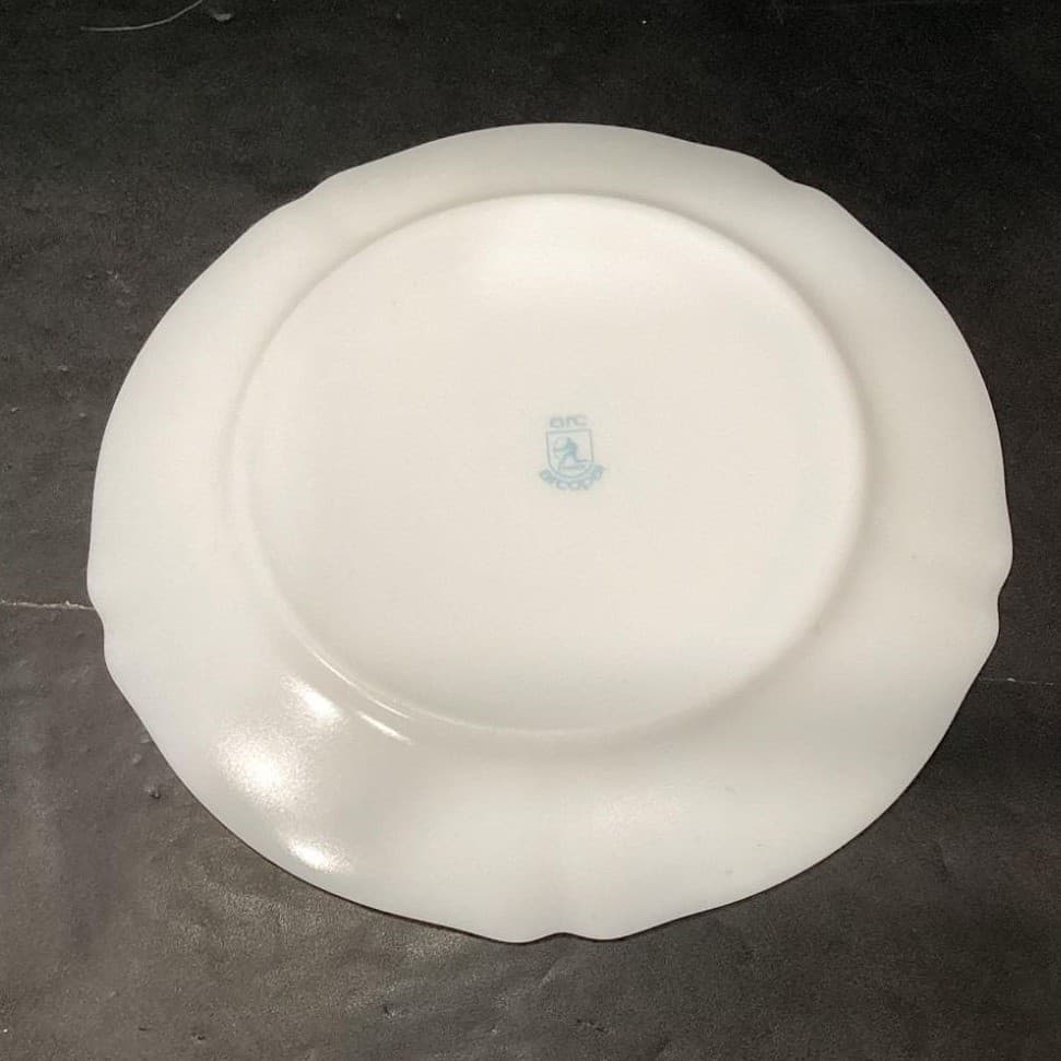 Arcopal Revelation Dinner Plates, Set of 4, Vintage White Opal Glass Tableware - Thumbnail 4