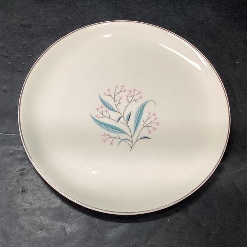 Alliance China Regal Salad Plates, Set of 2, Vintage White Porcelain Dinnerware - Thumbnail 3