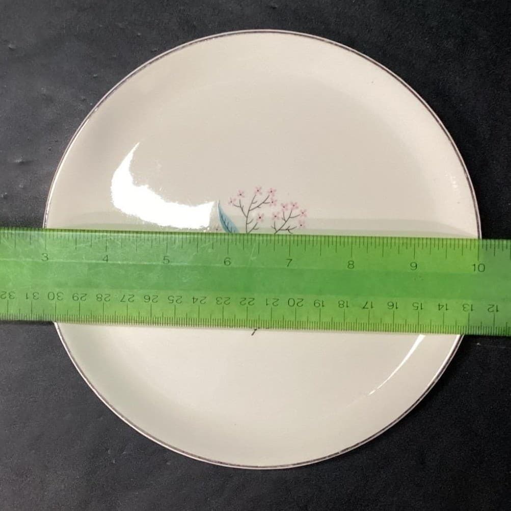 Alliance China Regal Salad Plates, Set of 2, Vintage White Porcelain Dinnerware - Thumbnail 6