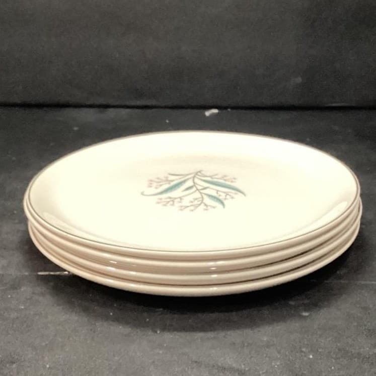 Alliance China Regal Salad Plates, Set of 2, Vintage White Porcelain Dinnerware - Thumbnail 9