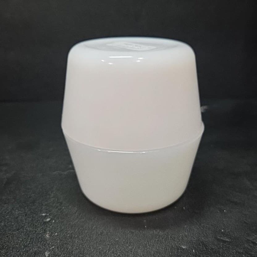 Glasbake Milk Glass Custard Ramekins, Set of 2, Dessert Cups, White Glassware - Thumbnail 2