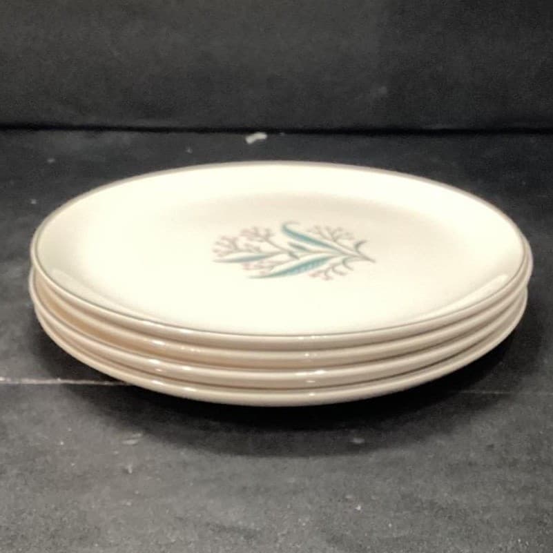 Alliance China Regal Salad Plates, Set of 2, Vintage White Porcelain Dinnerware - Thumbnail 8