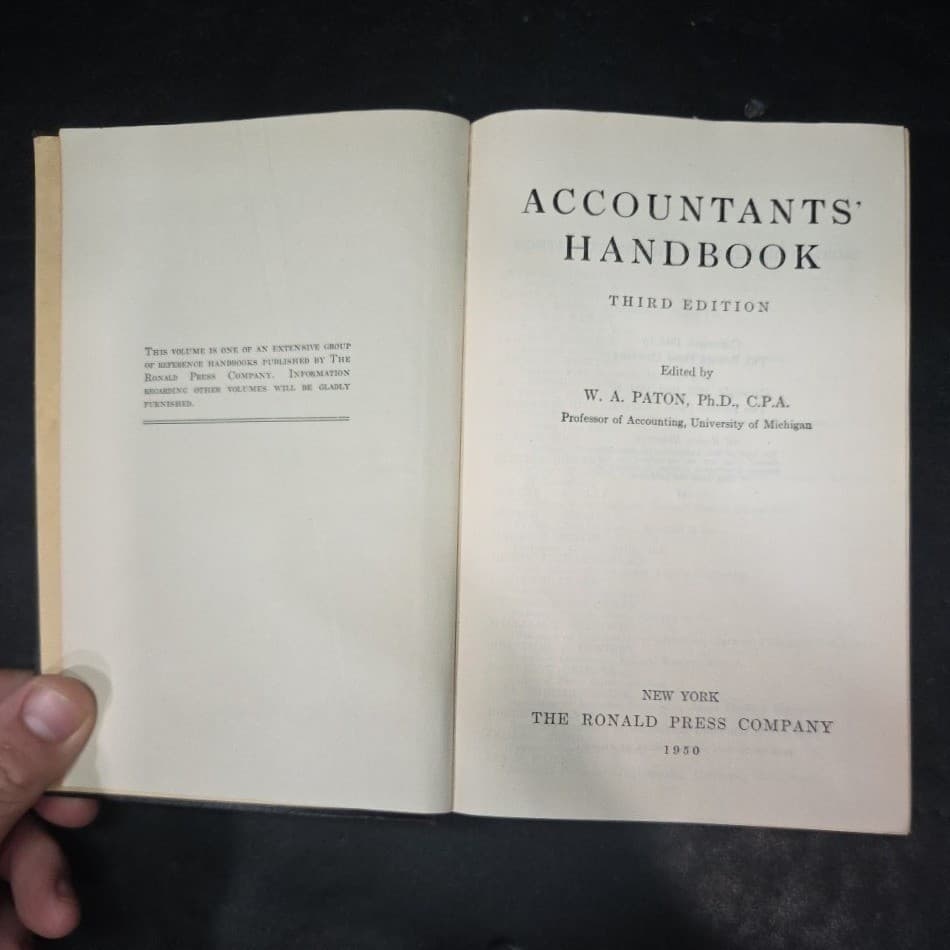 Accountants Handbook Third Edition 1950 W.A. Paton Ronald Press Vintage Book - Thumbnail 4