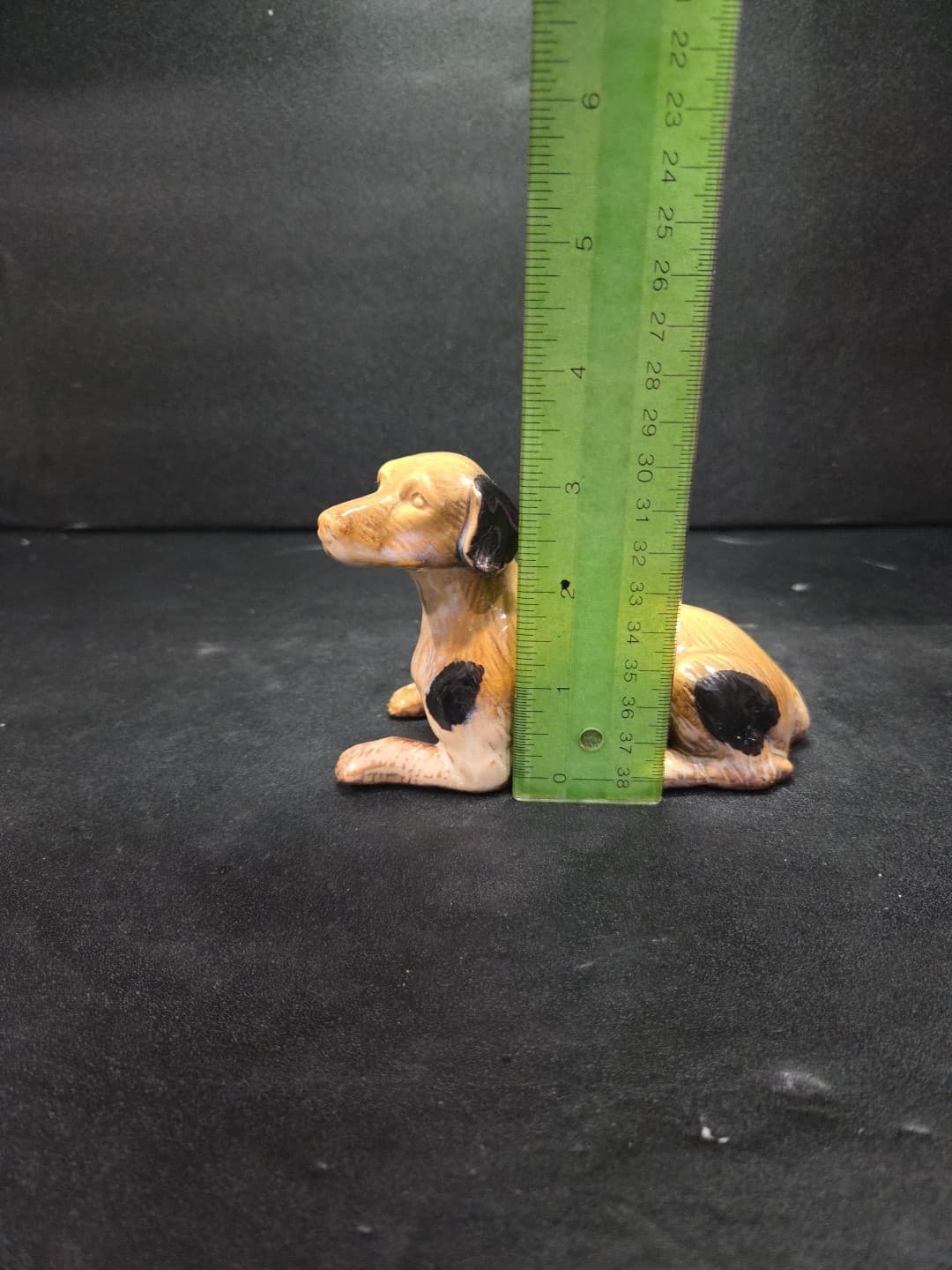 Ceramic Dog Hunting Figurine, Spot Brown Glossy Statue, Vintage Animal Pet - Thumbnail 10