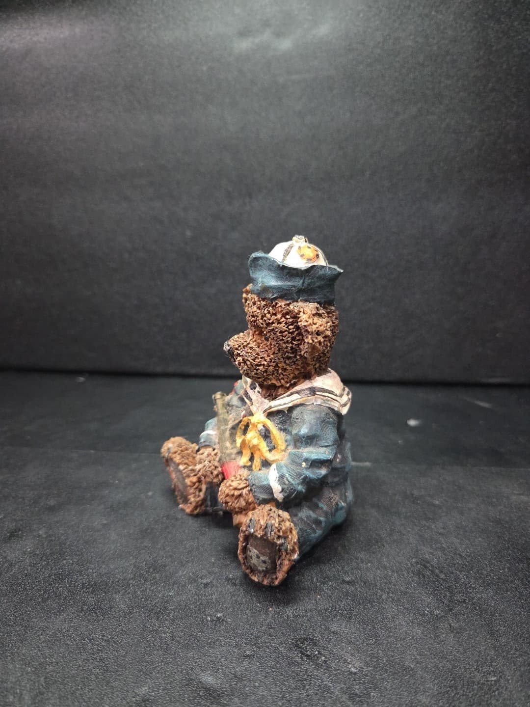 Nautical Theme Sailor Bear Figurine, Navy Uniform Spyglass Monocular Paperweight - Thumbnail 2
