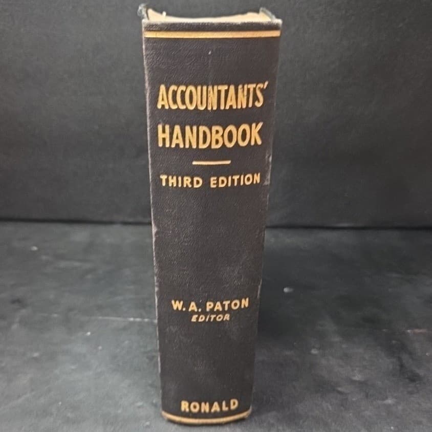 Accountants Handbook Third Edition 1950 W.A. Paton Ronald Press Vintage Book - Thumbnail 9