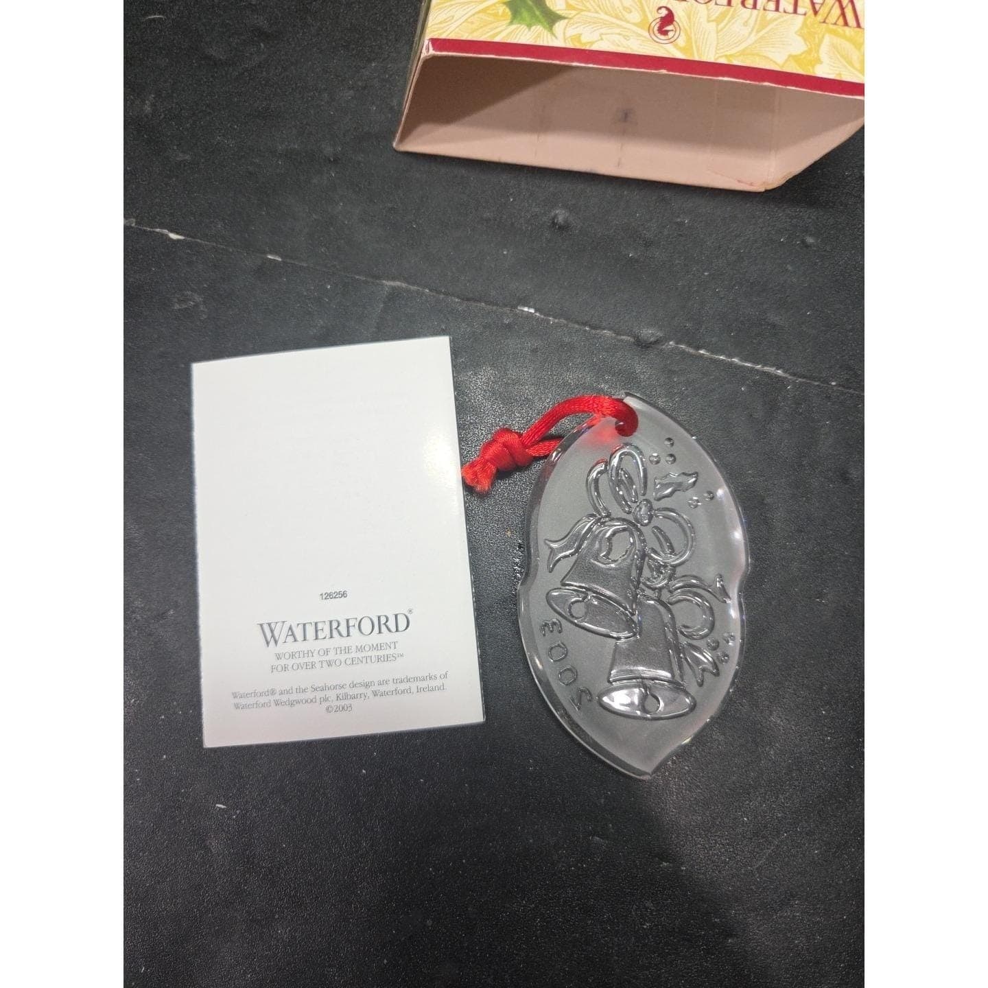 Waterford Crystal Songs Of Christmas Silver Bells Ornament, 2003 8th Edition - Thumbnail 4
