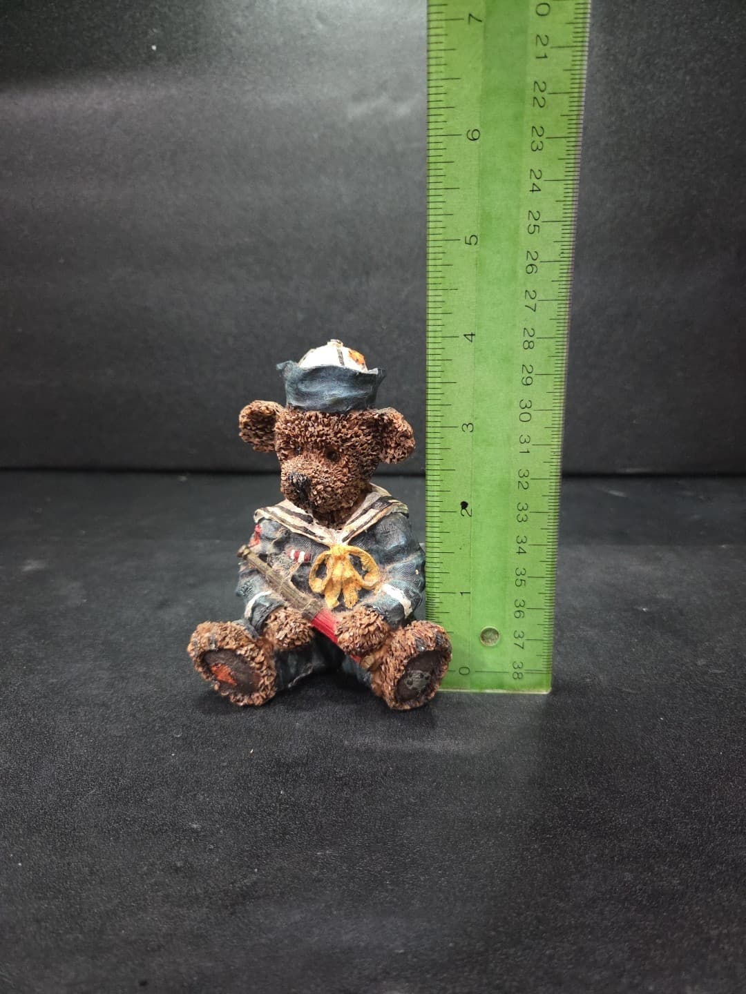 Nautical Theme Sailor Bear Figurine, Navy Uniform Spyglass Monocular Paperweight - Thumbnail 9