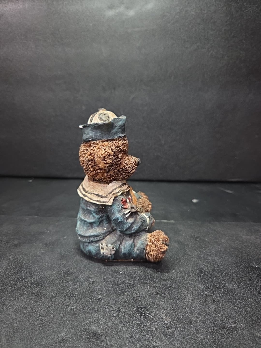 Nautical Theme Sailor Bear Figurine, Navy Uniform Spyglass Monocular Paperweight - Thumbnail 4