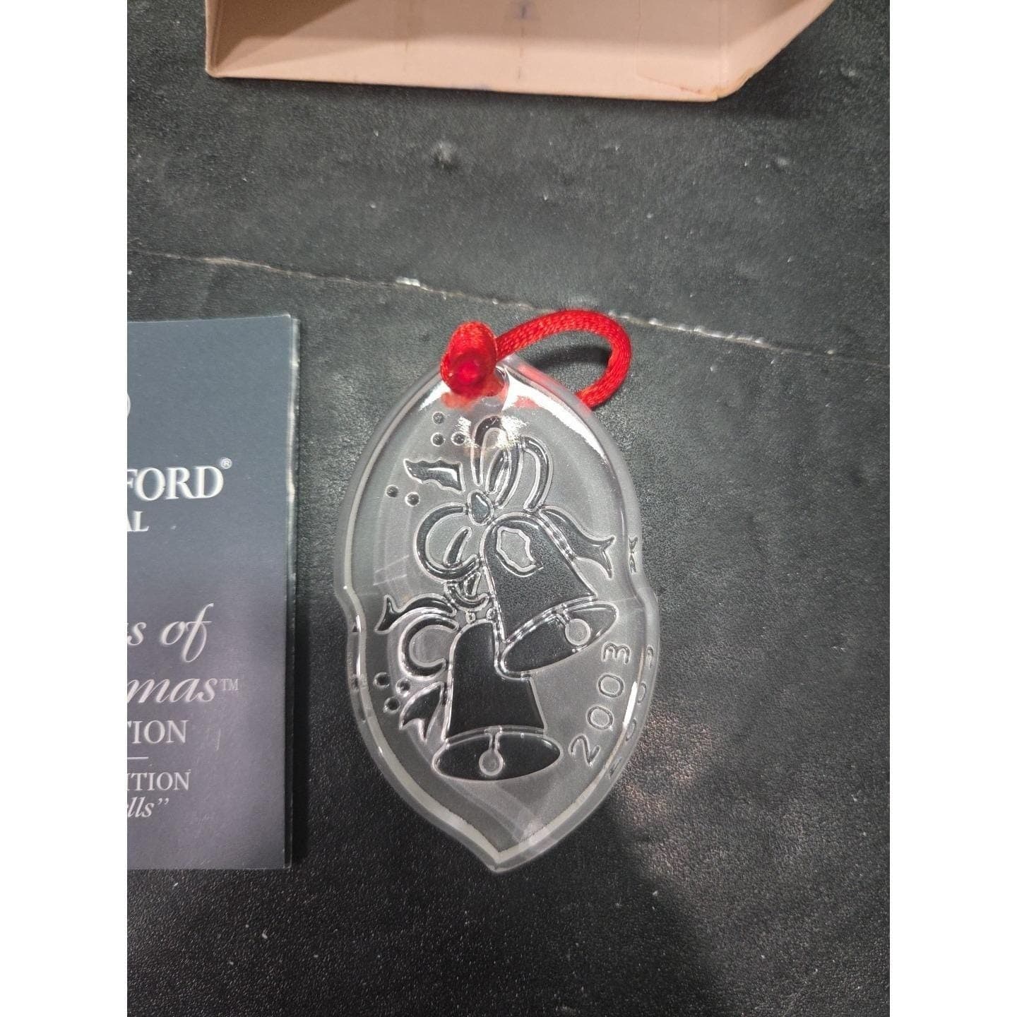 Waterford Crystal Songs Of Christmas Silver Bells Ornament, 2003 8th Edition - Thumbnail 3