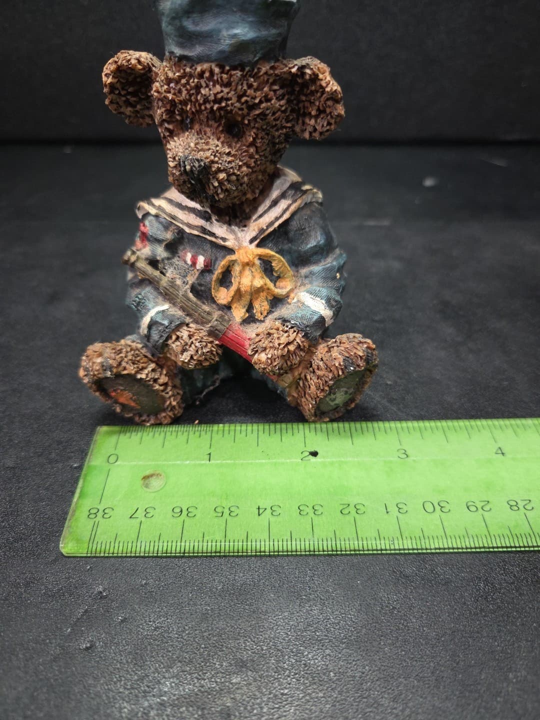 Nautical Theme Sailor Bear Figurine, Navy Uniform Spyglass Monocular Paperweight - Thumbnail 10