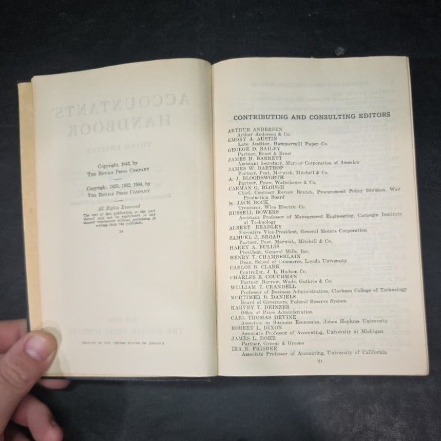 Accountants Handbook Third Edition 1950 W.A. Paton Ronald Press Vintage Book - Thumbnail 5