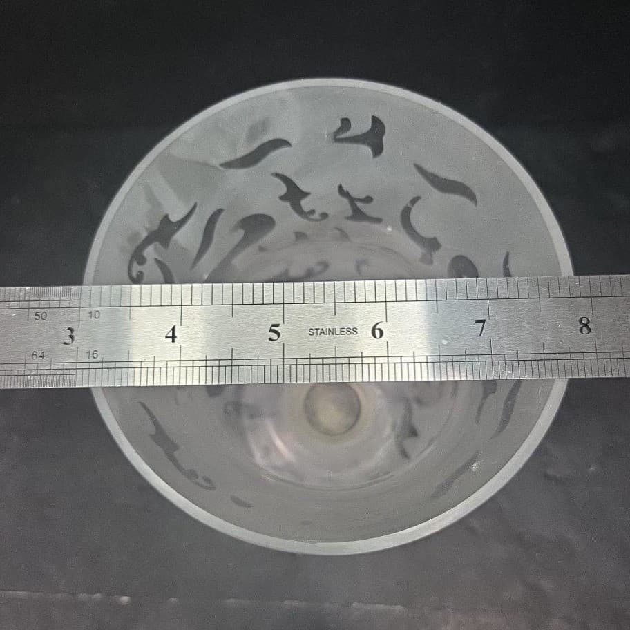 Frosted Glass Vase, Vintage Footed Flower Holder, Replacement Centerpiece - Thumbnail 10