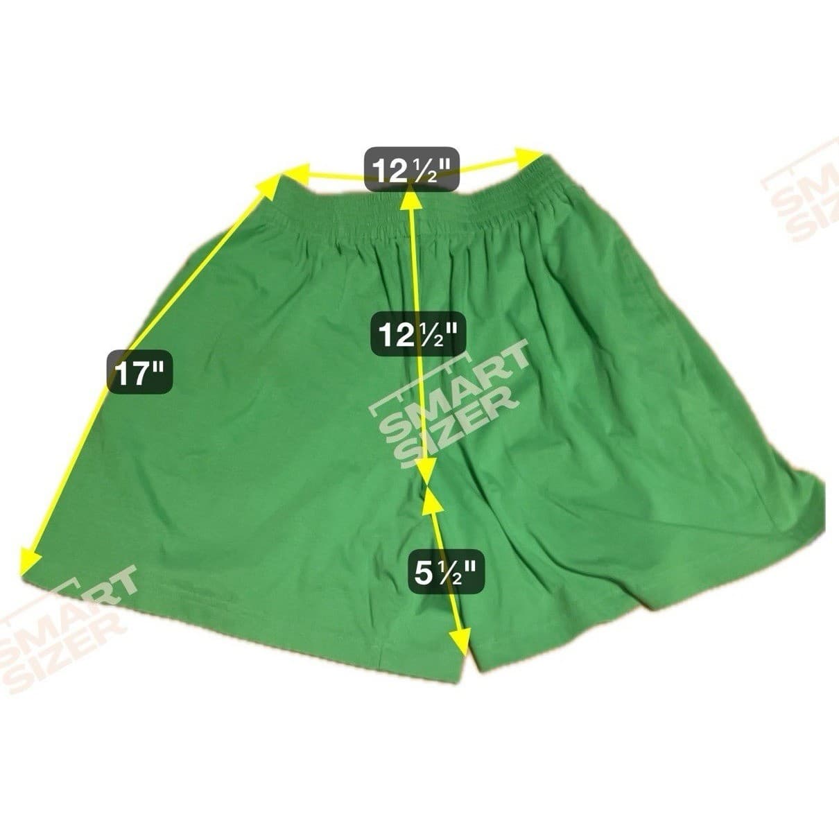 Lindsey Blake Green Knit Elastic Waist Shorts, Women's Small Cotton Blend Casual - Thumbnail 2