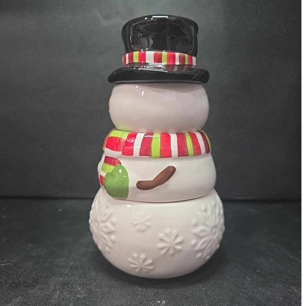 Pier 1 Stacking Snowman Measuring Cups, Four Piece Set, Vintage Christmas Decor - Thumbnail 4