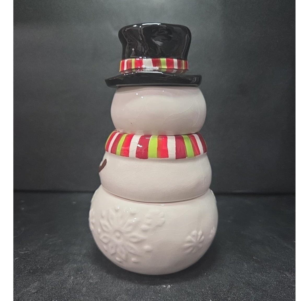 Pier 1 Stacking Snowman Measuring Cups, Four Piece Set, Vintage Christmas Decor - Thumbnail 5
