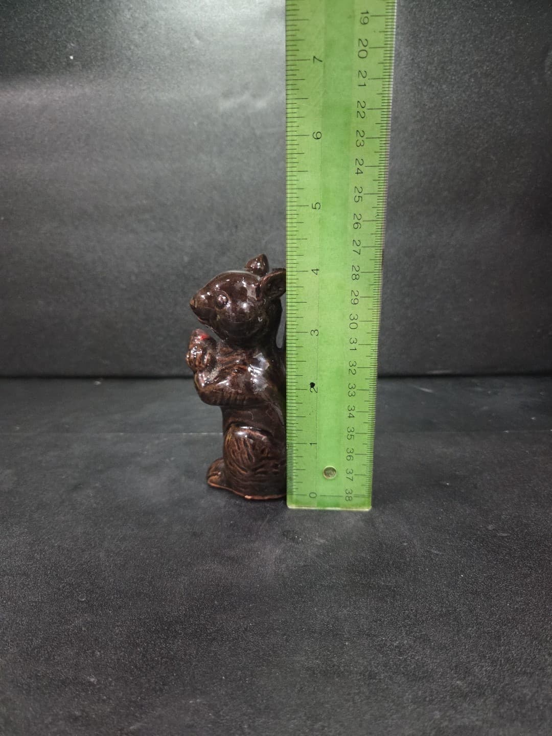 Japan Bone China Acorn Squirrel Figurine, Miniature Vintage Decor, Brown Figure - Thumbnail 9