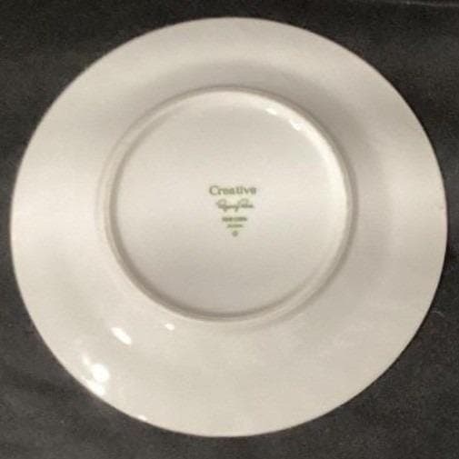 Creative Fine China Regency Rose Bread Plates, Set of 2, Vtg Floral Dinnerware - Thumbnail 3