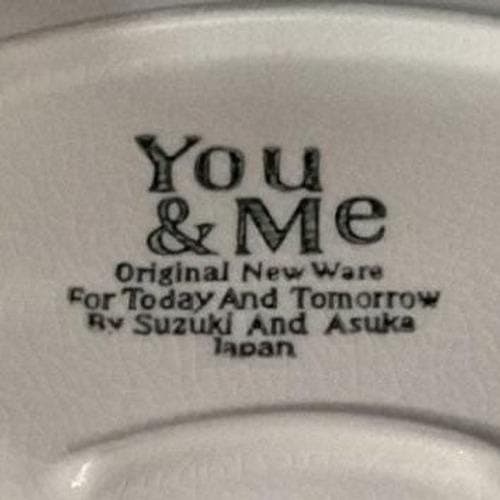 Suzuki and Asuka Japan Floral Divided Serving Tray, Vtg You & Me Ceramic Server - Thumbnail 4