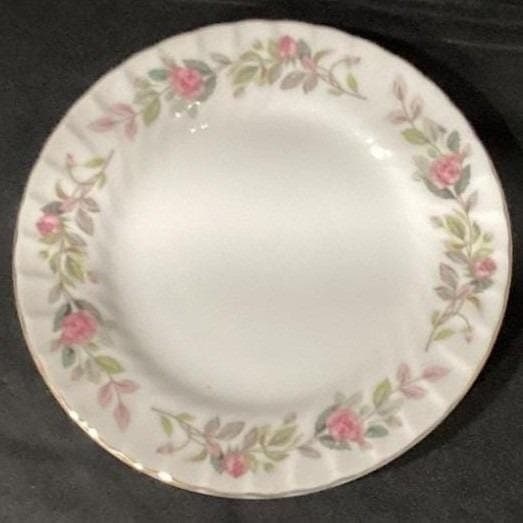 Creative Fine China Regency Rose Bread Plates, Set of 2, Vtg Floral Dinnerware - Thumbnail 4