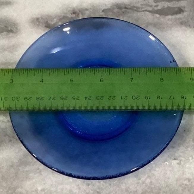 Resistente Brazil Cobalt Blue Teacups & Saucers, Eight Piece Set, Vtg Tableware - Thumbnail 2