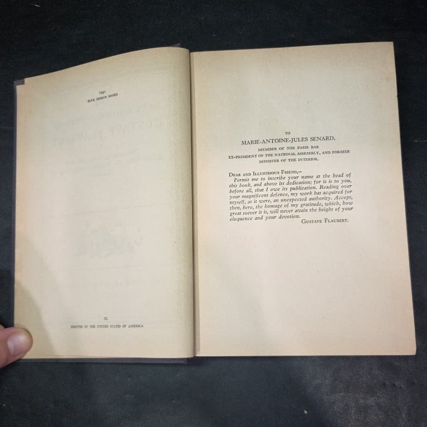 Best Known Works of Gustave Flaubert Madame Bovary Book League of America Blue - Thumbnail 5