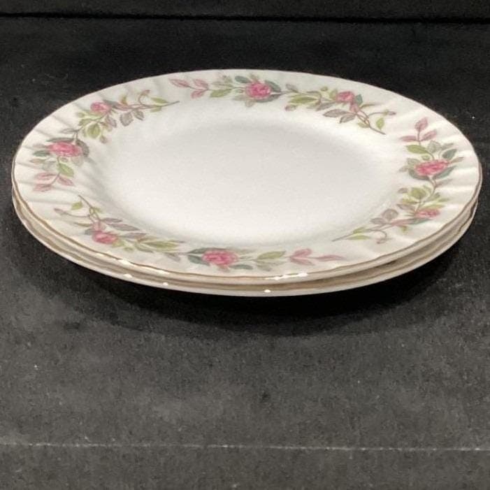 Creative Fine China Regency Rose Bread Plates, Set of 2, Vtg Floral Dinnerware - Thumbnail 9