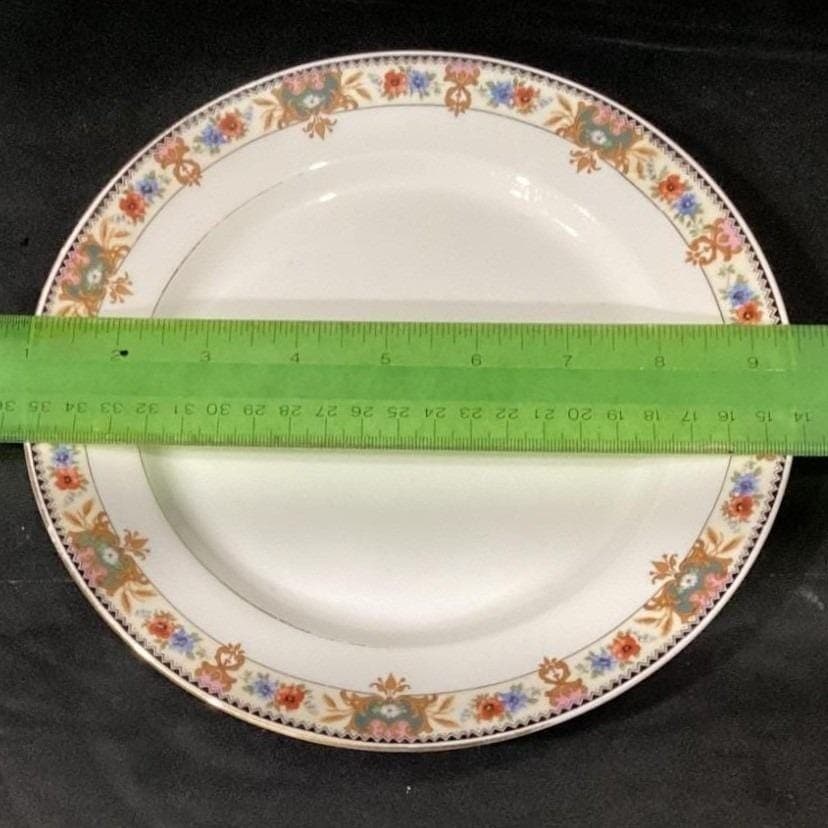 CT Carl Teilsch Altwasser Silesea Salad Plates, Set of 2, Antique Rose Porcelain - Thumbnail 2