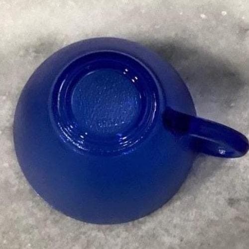 Resistente Brazil Cobalt Blue Teacups & Saucers, Eight Piece Set, Vtg Tableware - Thumbnail 6