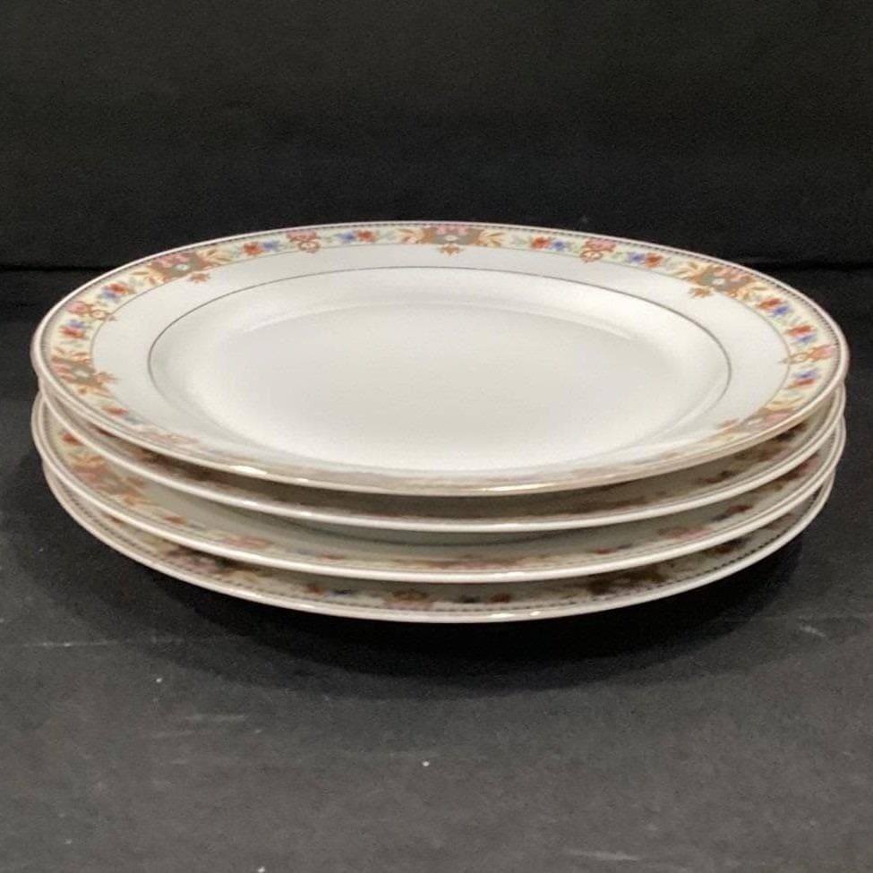 CT Carl Teilsch Altwasser Silesea Dinner Plates, Set of 4 Antique Rose Porcelain - Thumbnail 10