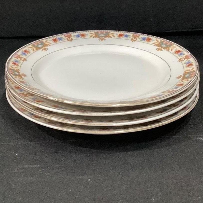 CT Carl Teilsch Altwasser Silesea Salad Plates, Set of 2, Antique Rose Porcelain - Thumbnail 10