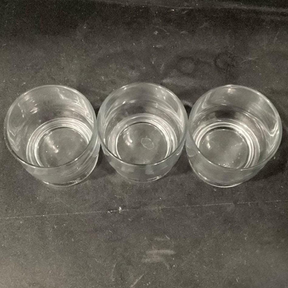 Princess House Heritage Punch Cups, Set Of 3 Glasses, Floral Etched Drinkware - Thumbnail 5