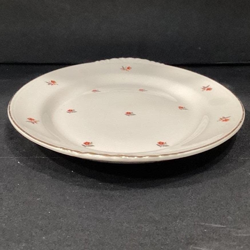 Cunningham & Pickett Cardinal Serving Platter, Vintage Gold Trim Oval Tray - Thumbnail 9
