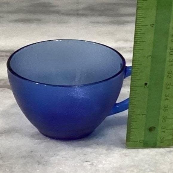 Resistente Brazil Cobalt Blue Teacups & Saucers, Eight Piece Set, Vtg Tableware - Thumbnail 3