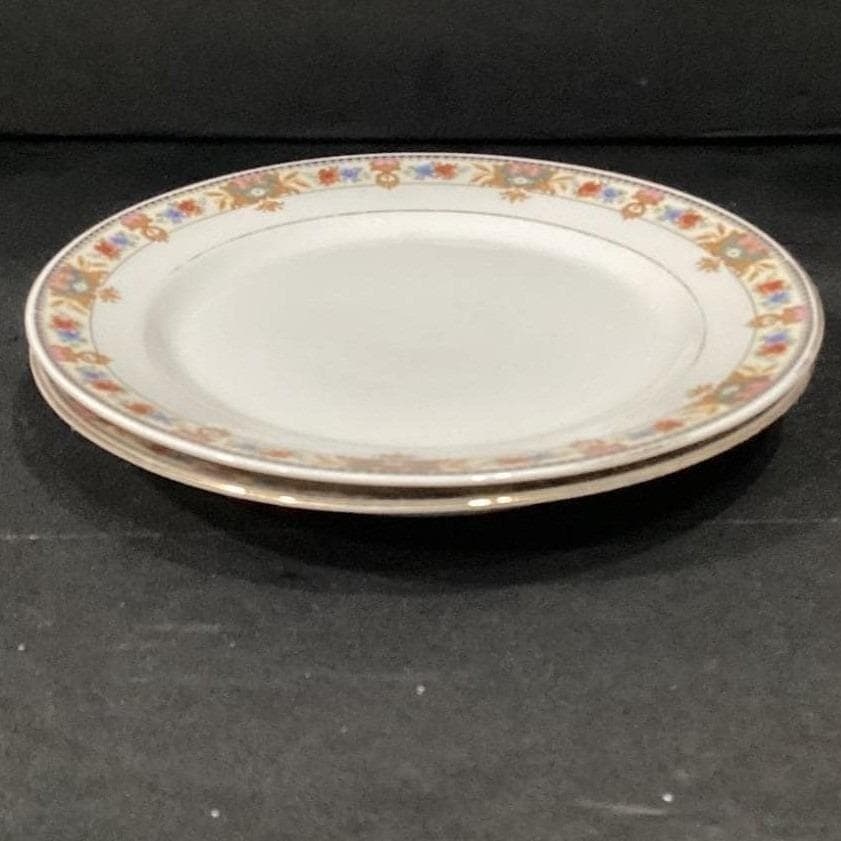CT Carl Teilsch Altwasser Silesea Salad Plates, Set of 2, Antique Rose Porcelain - Thumbnail 9